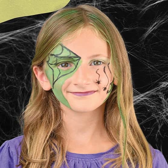 tuto maquillage sorcière enfant Halloween