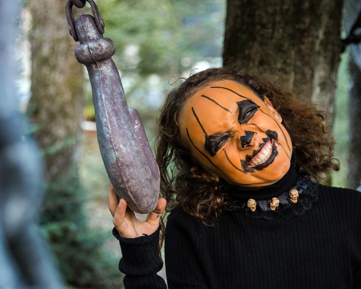 pumpkin halloween makeup