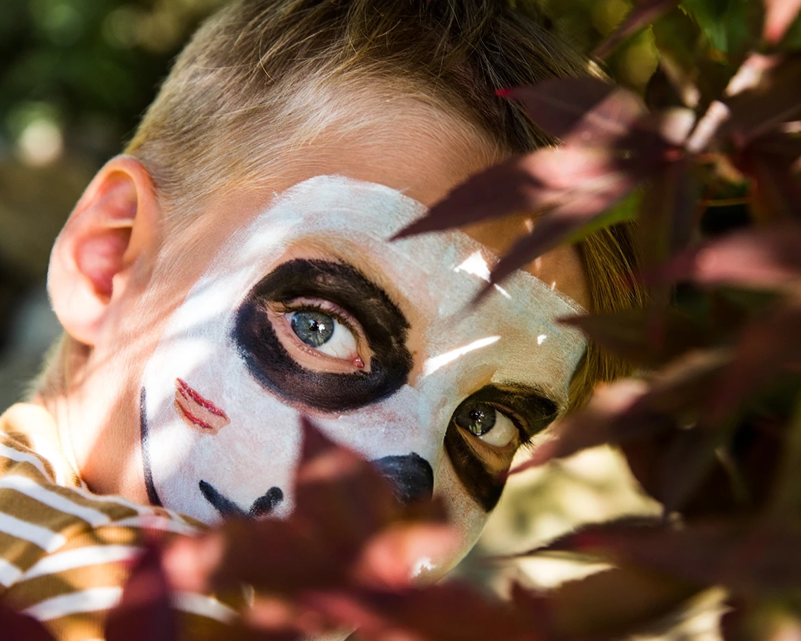 Organic children's skeleton make-up