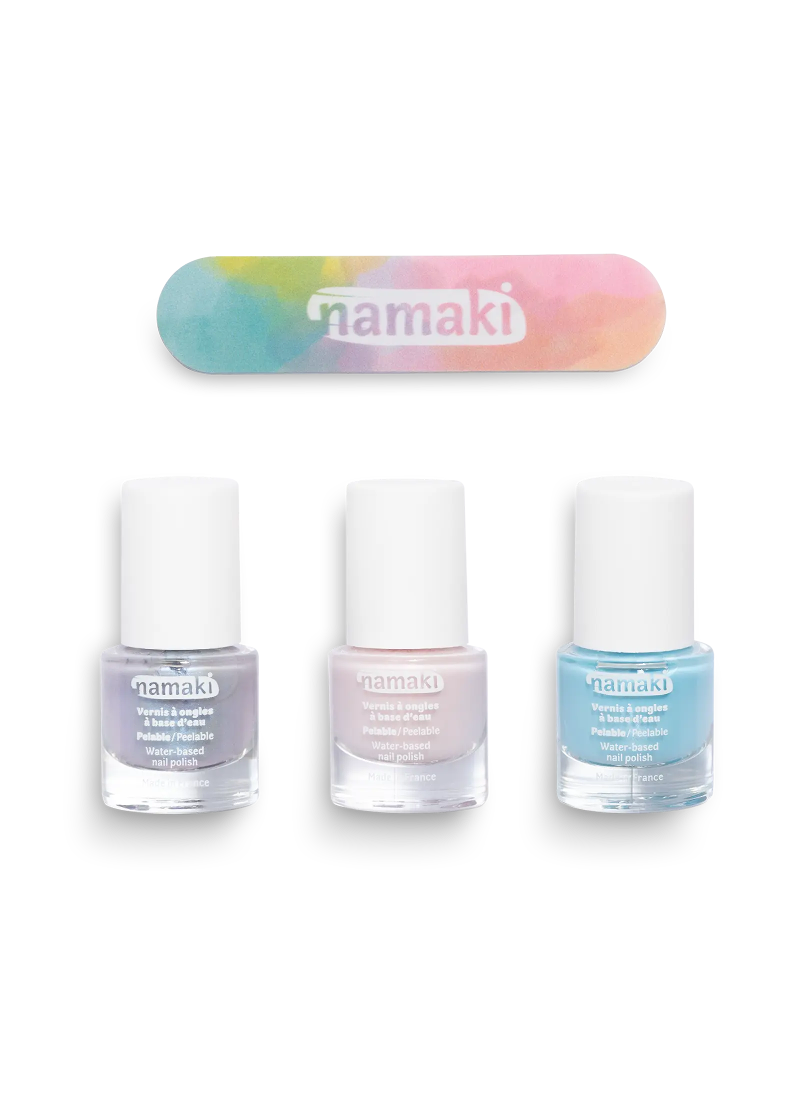 coffret vernis à base d'eau pelable