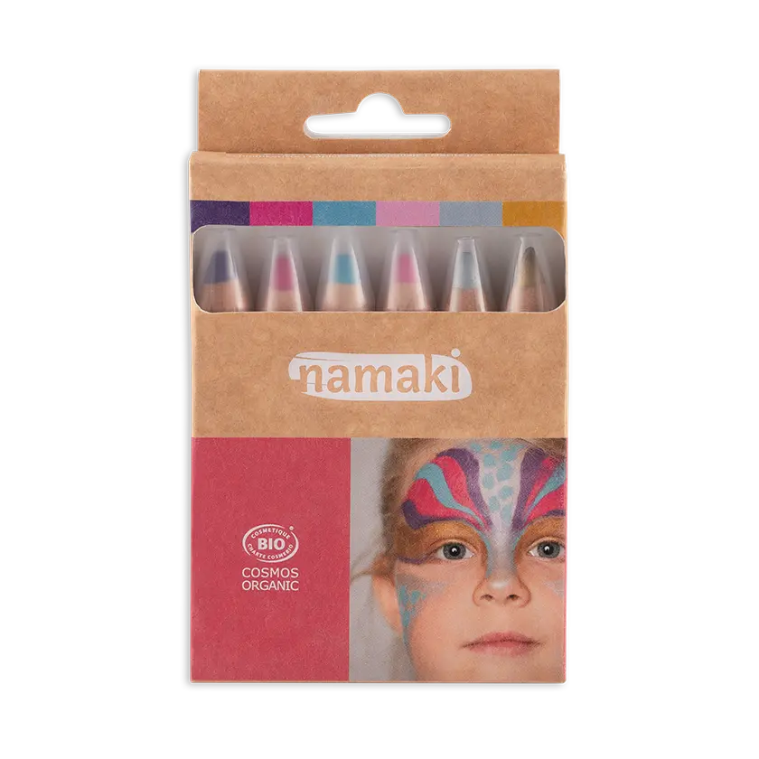 Crayon de maquillage 6 couleurs Mondes Enchantés