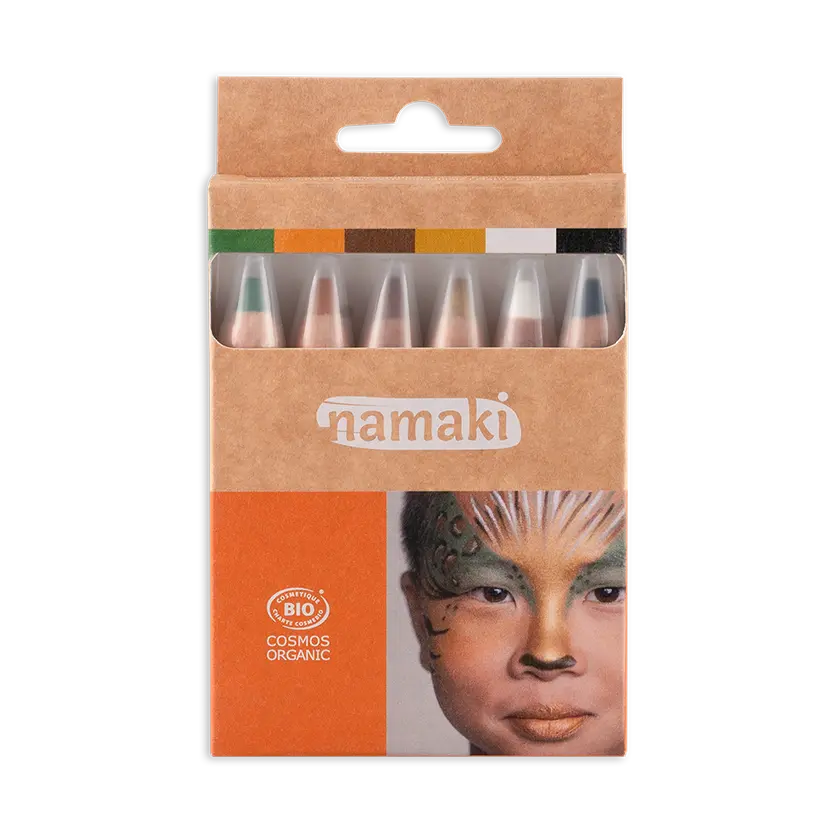 Crayon de maquillage 6 couleurs Vie Sauvage