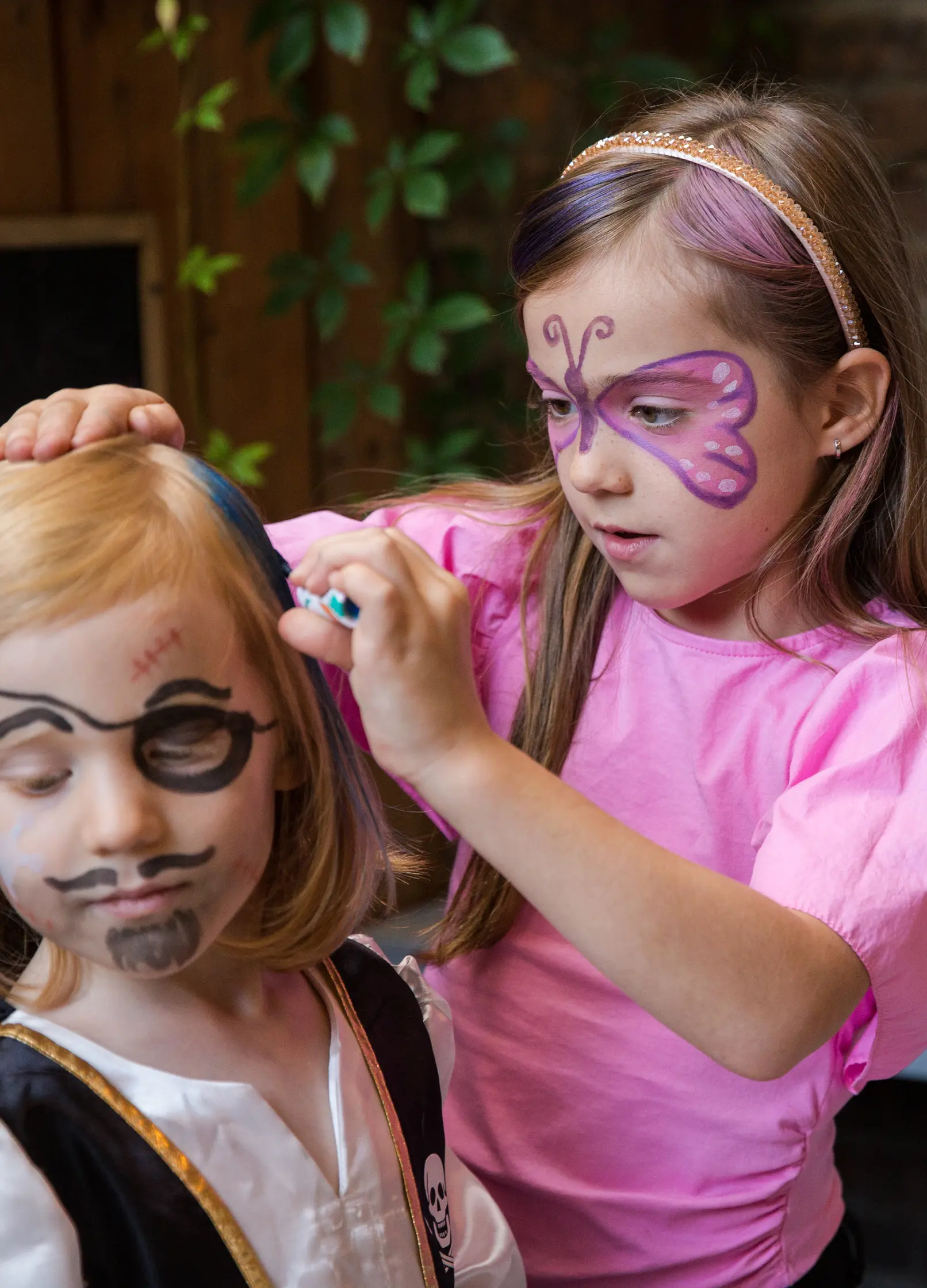 mascara cheveux bleu pour enfant