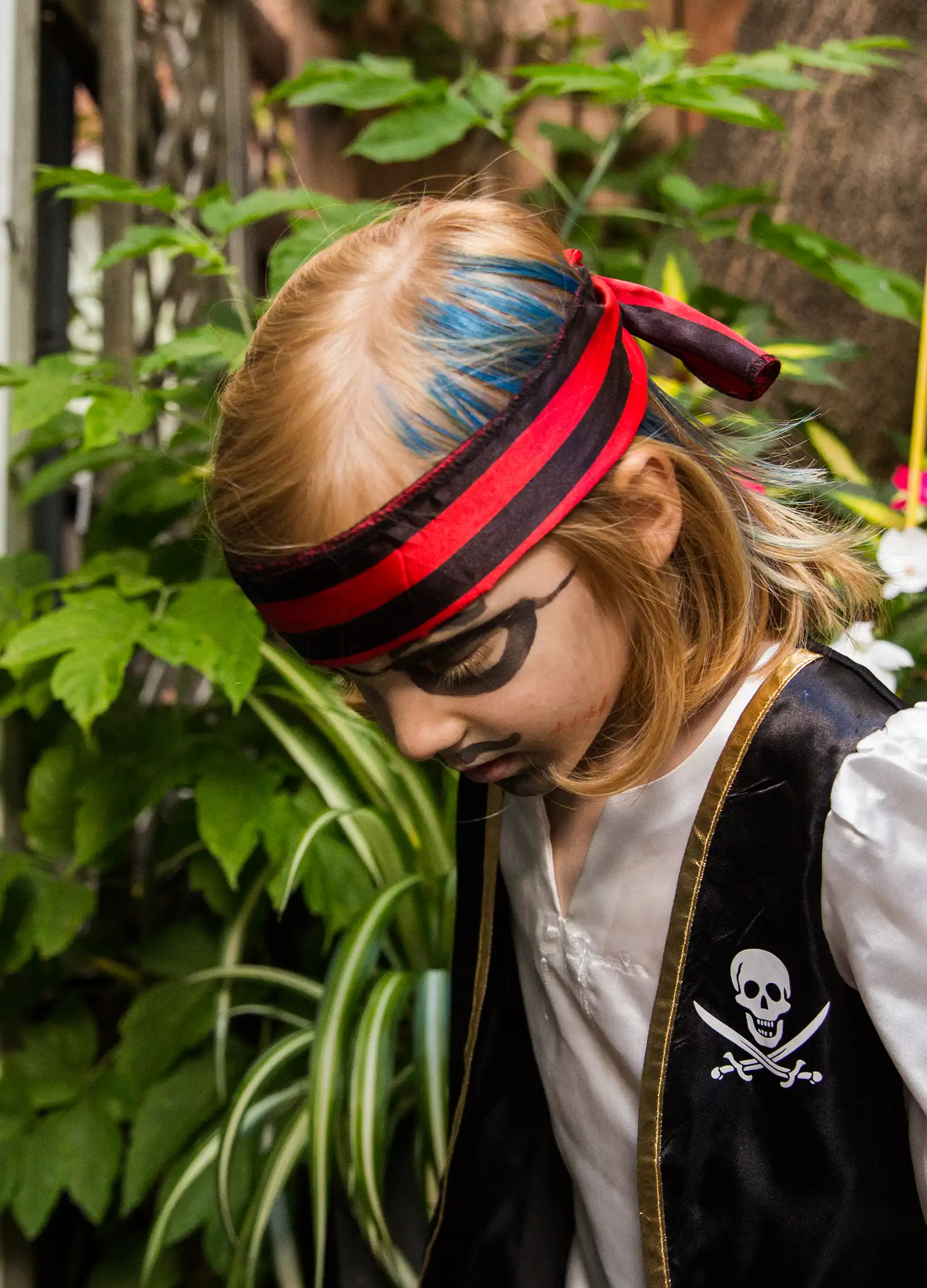 mascara cheveux bleu pour enfant