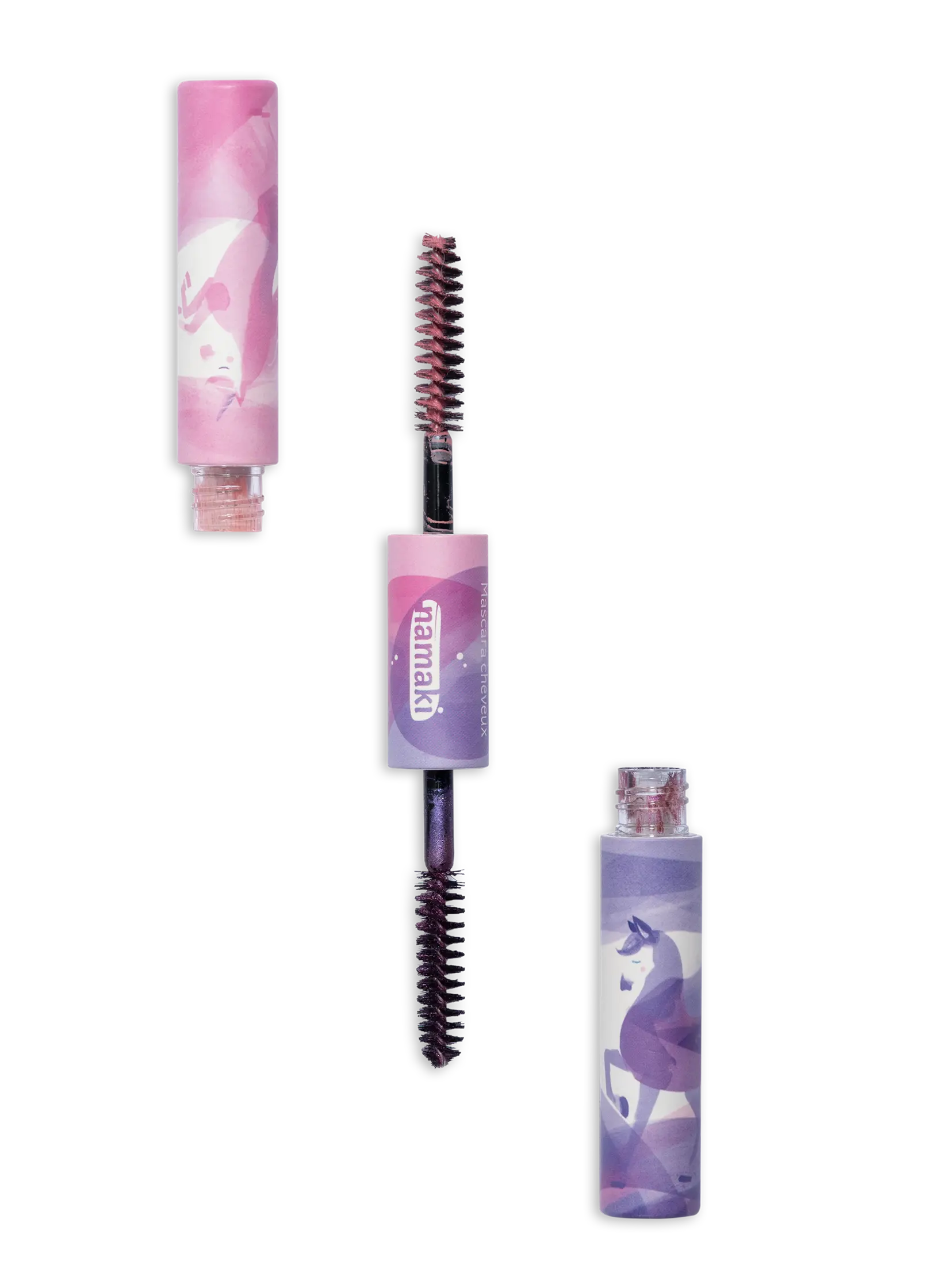 mascara cheveux double applicateur