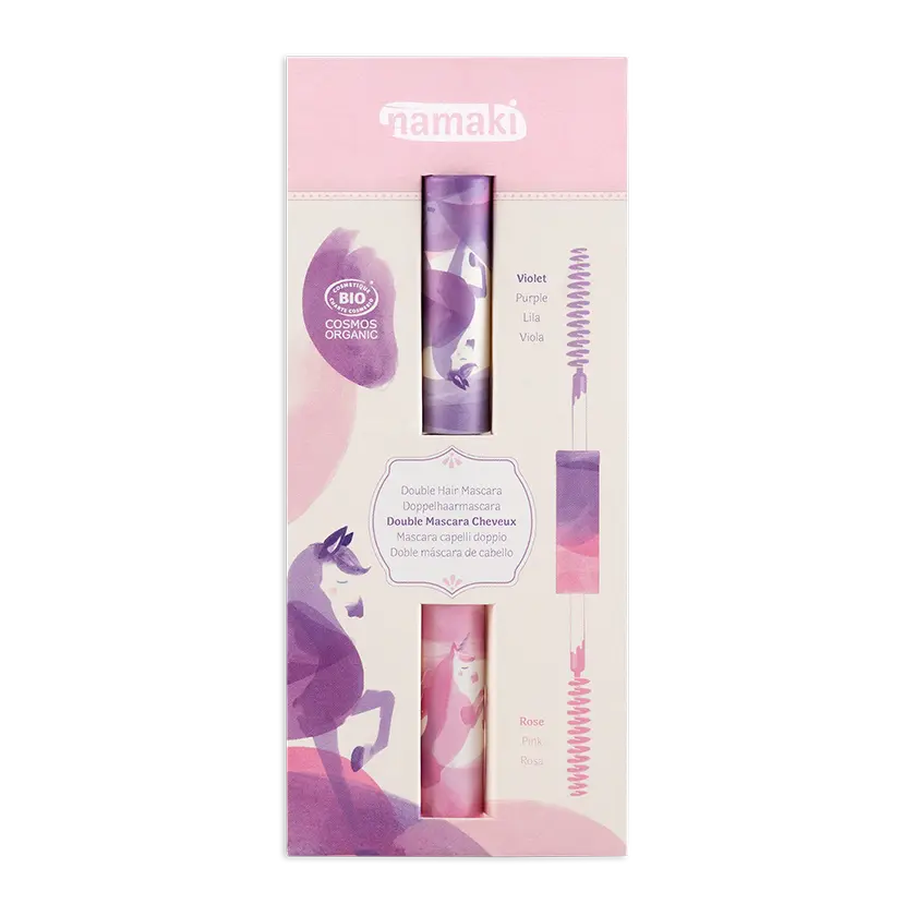 Mascara cheveux Double applicateur Rose-Violet