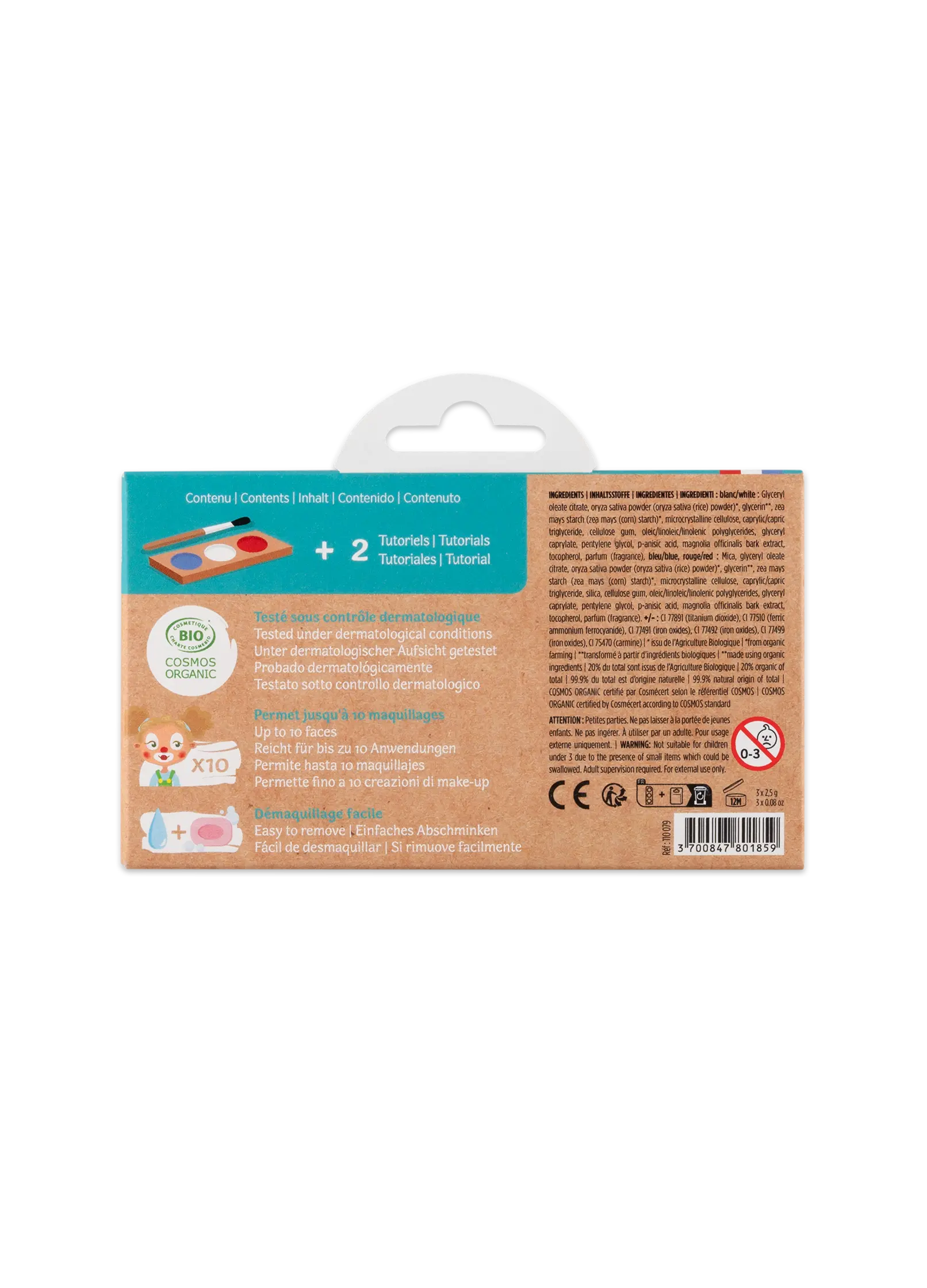 Maquillage cosmos pour enfant
