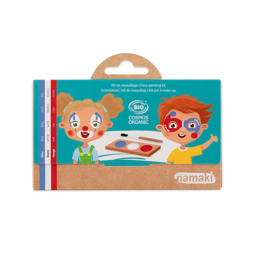 Palette de maquillage 3 couleurs Clown & Arlequin