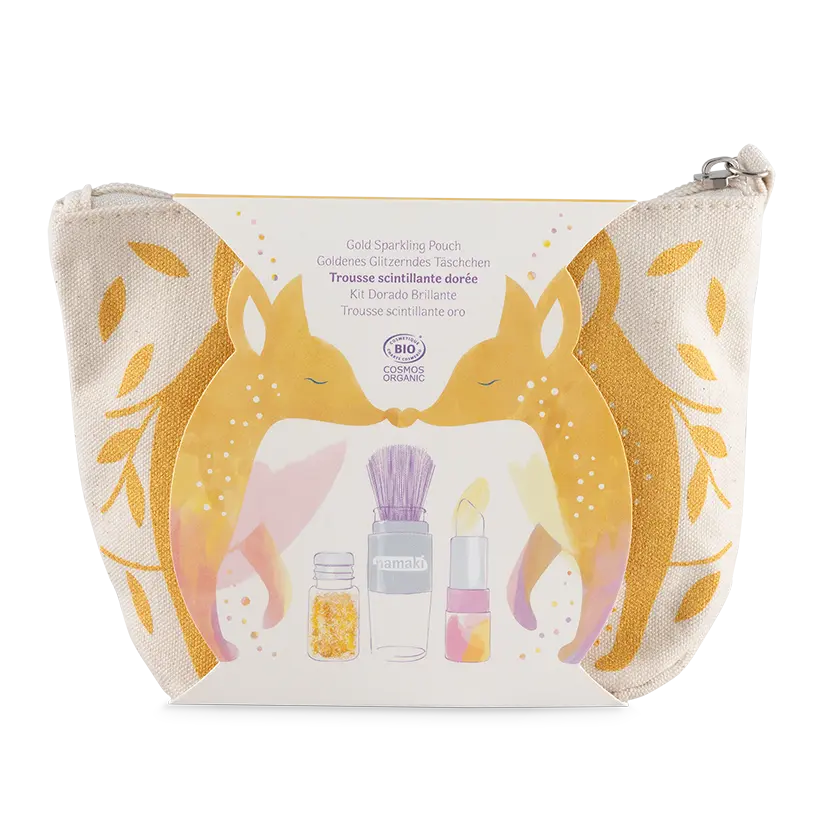 Trousse scintillante Renard or