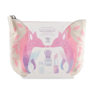 Trousse scintillante Renard rose