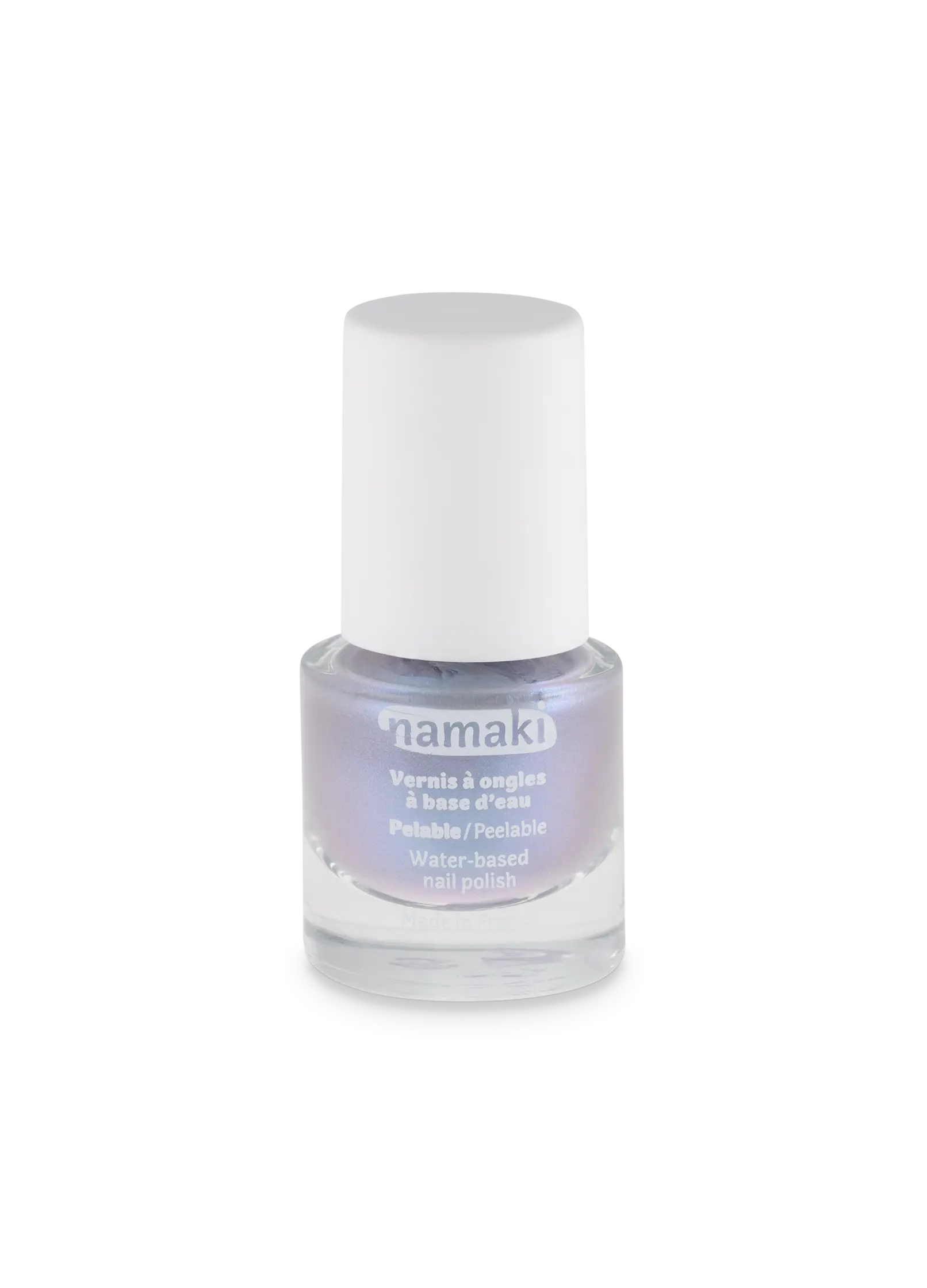 vernis à ongle base eau pelable argent