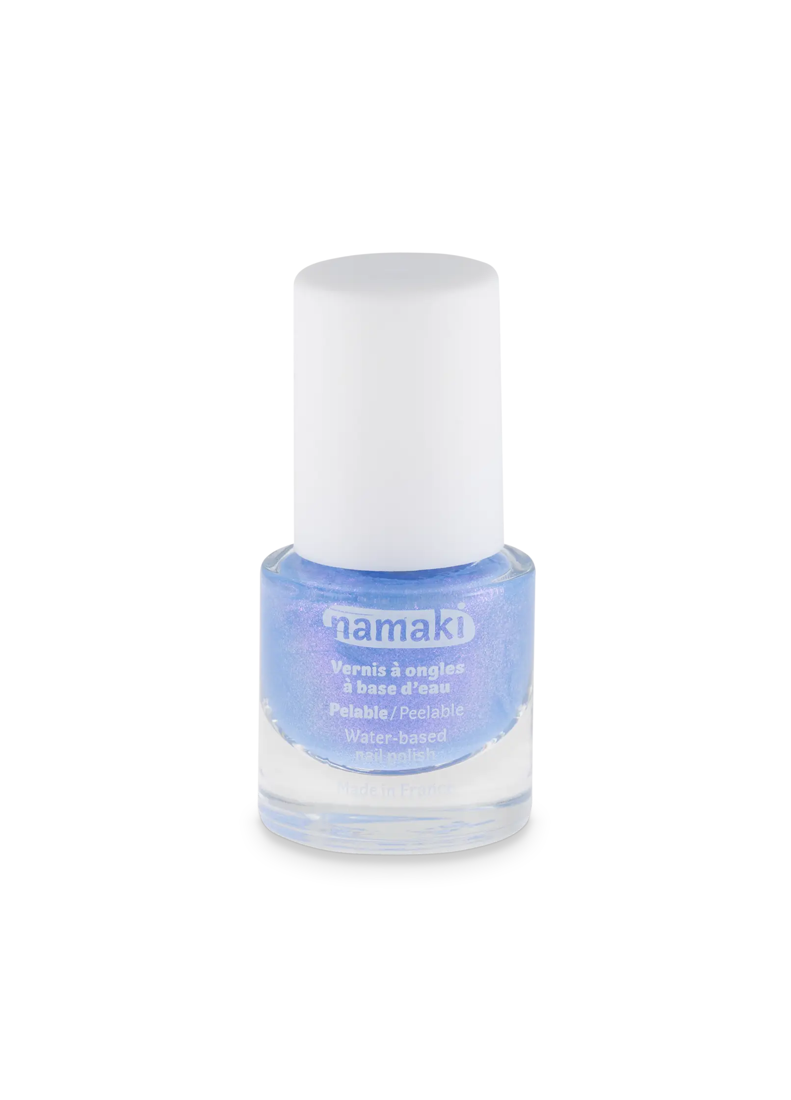 vernis à ongle base eau pelable enfant bleu lavande