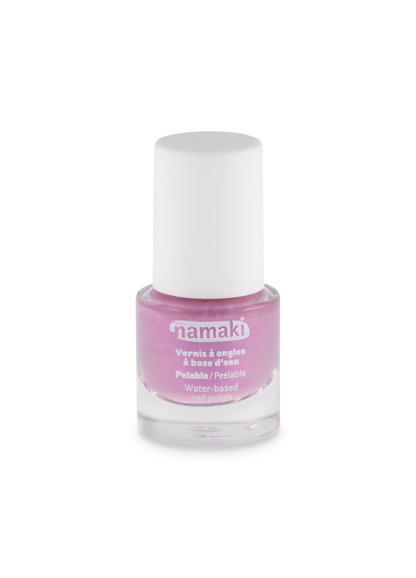 vernis à ongle base eau pelable enfant mauve