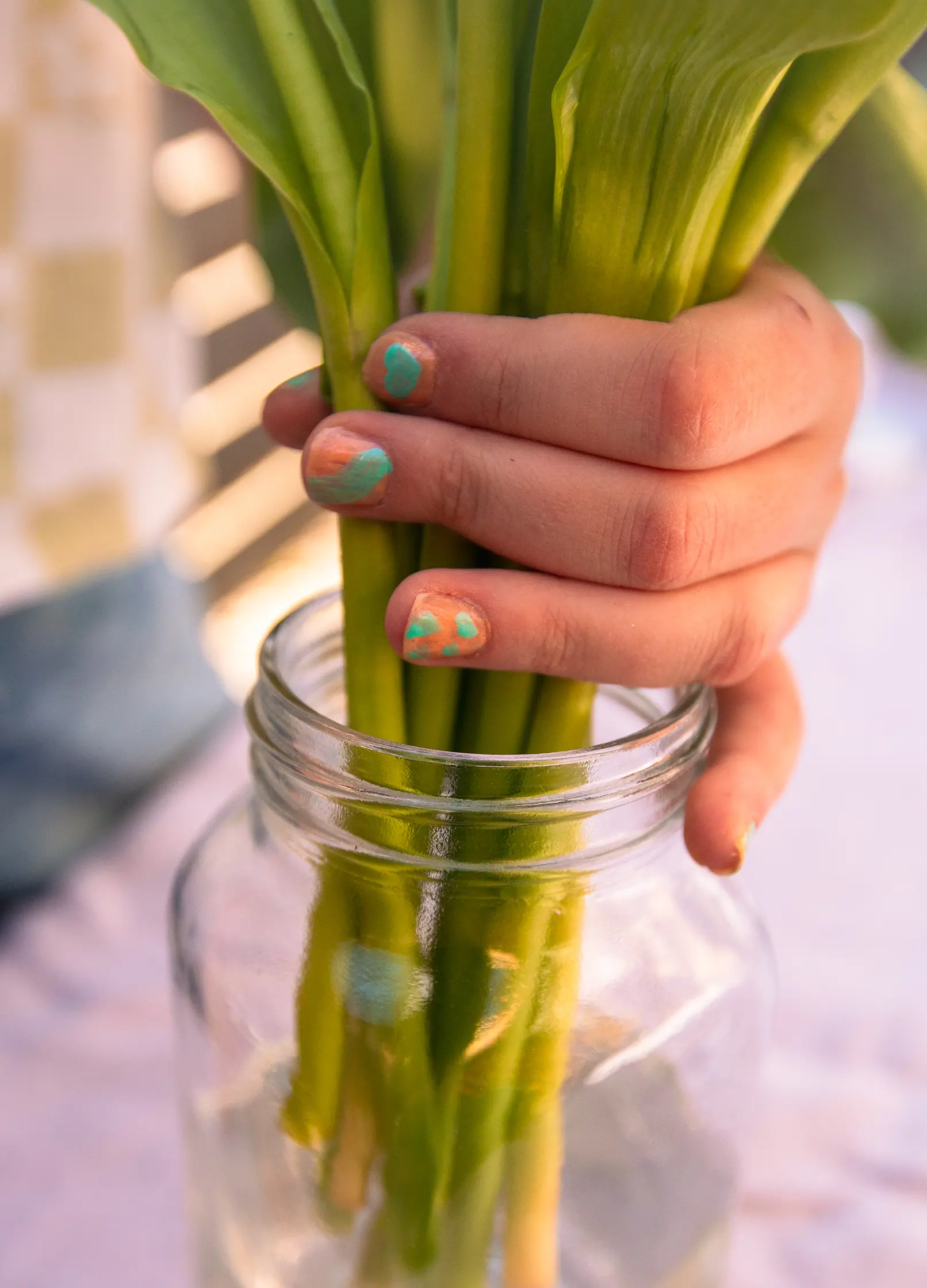 vernis à ongle base eau pelable enfant peche