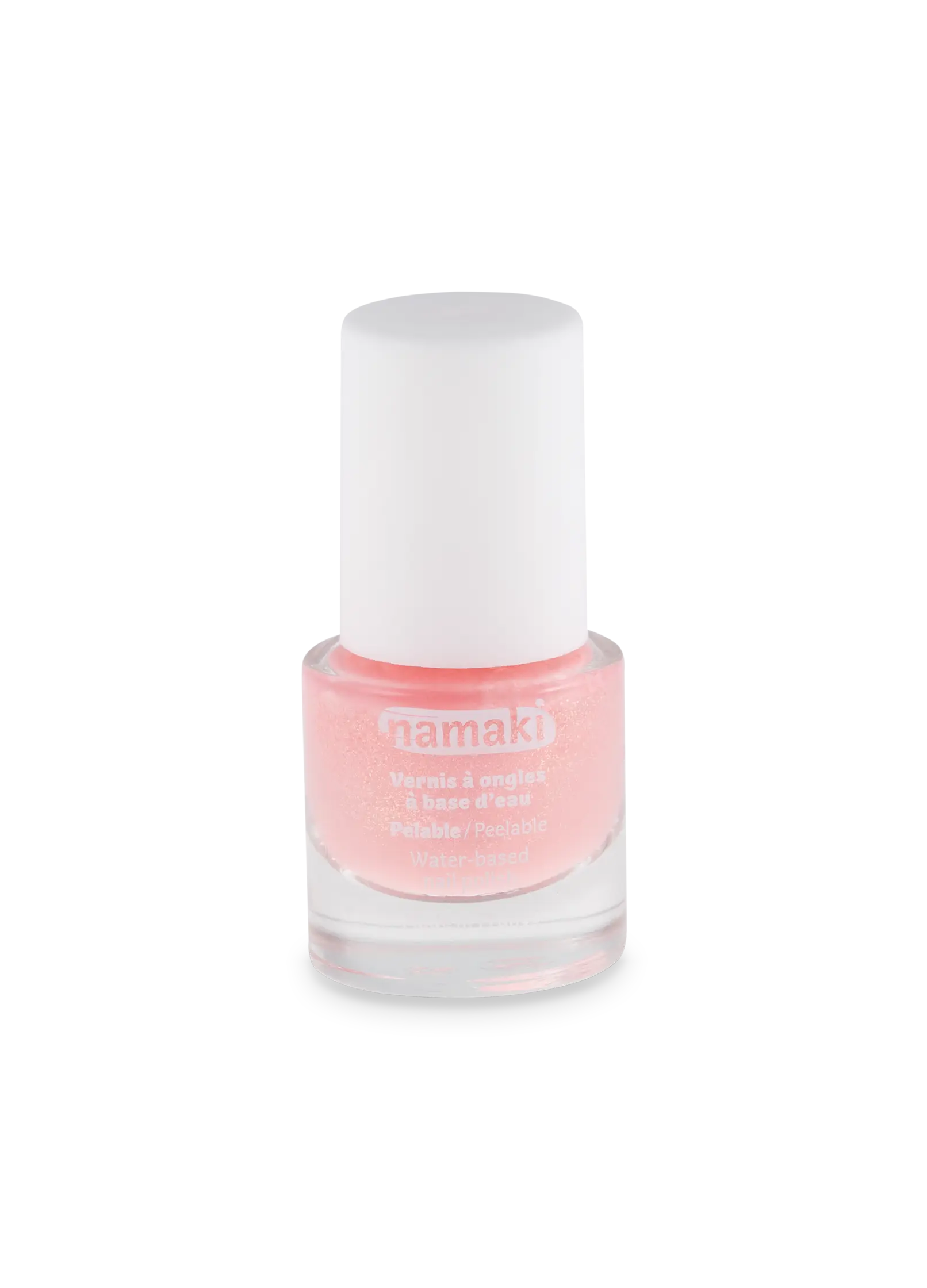 vernis à ongle base eau pelable enfant rose bonbon