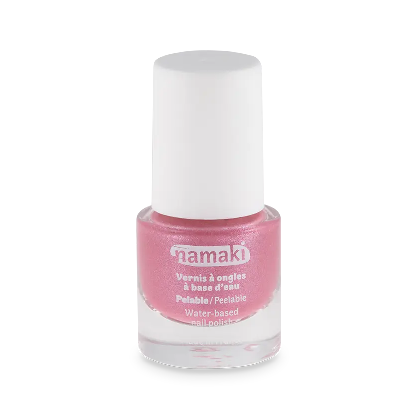 Vernis à l'eau Rose pailleté