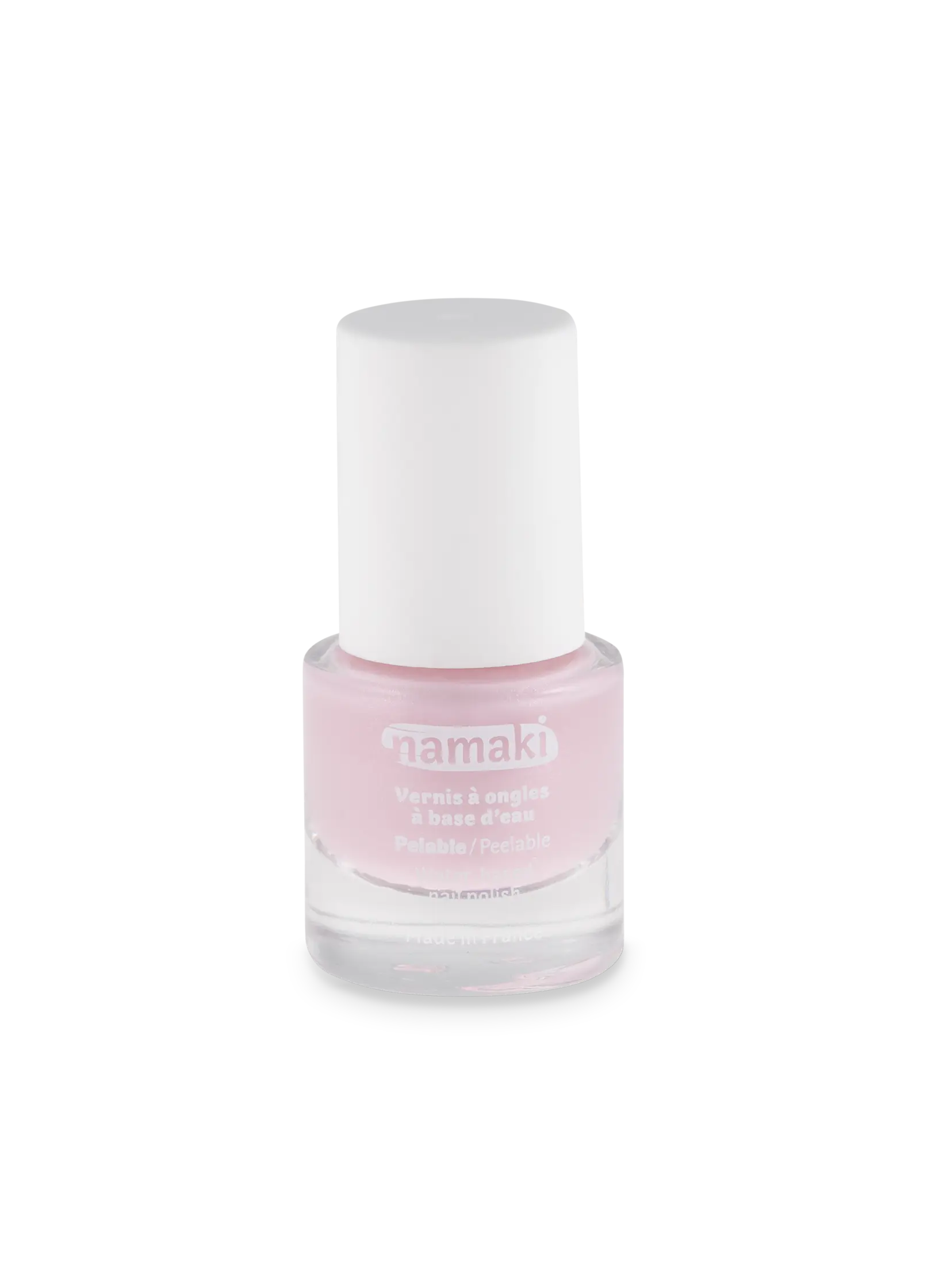 vernis à ongle base eau pelable enfant rose pâle