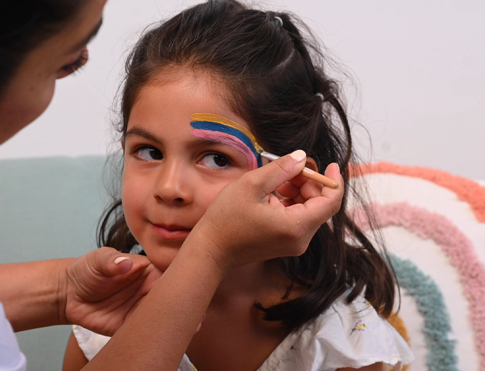 Make-up-Tutorial Regenbogen
