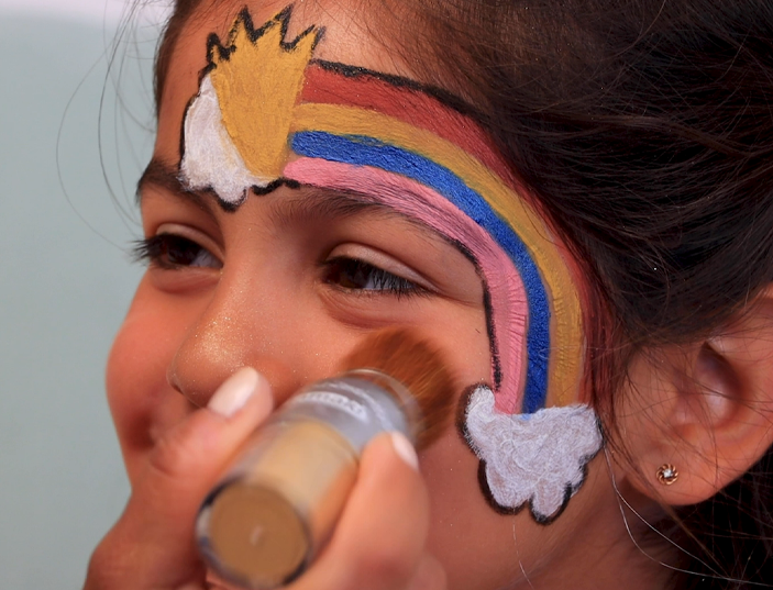 Make-up-Tutorial Regenbogen