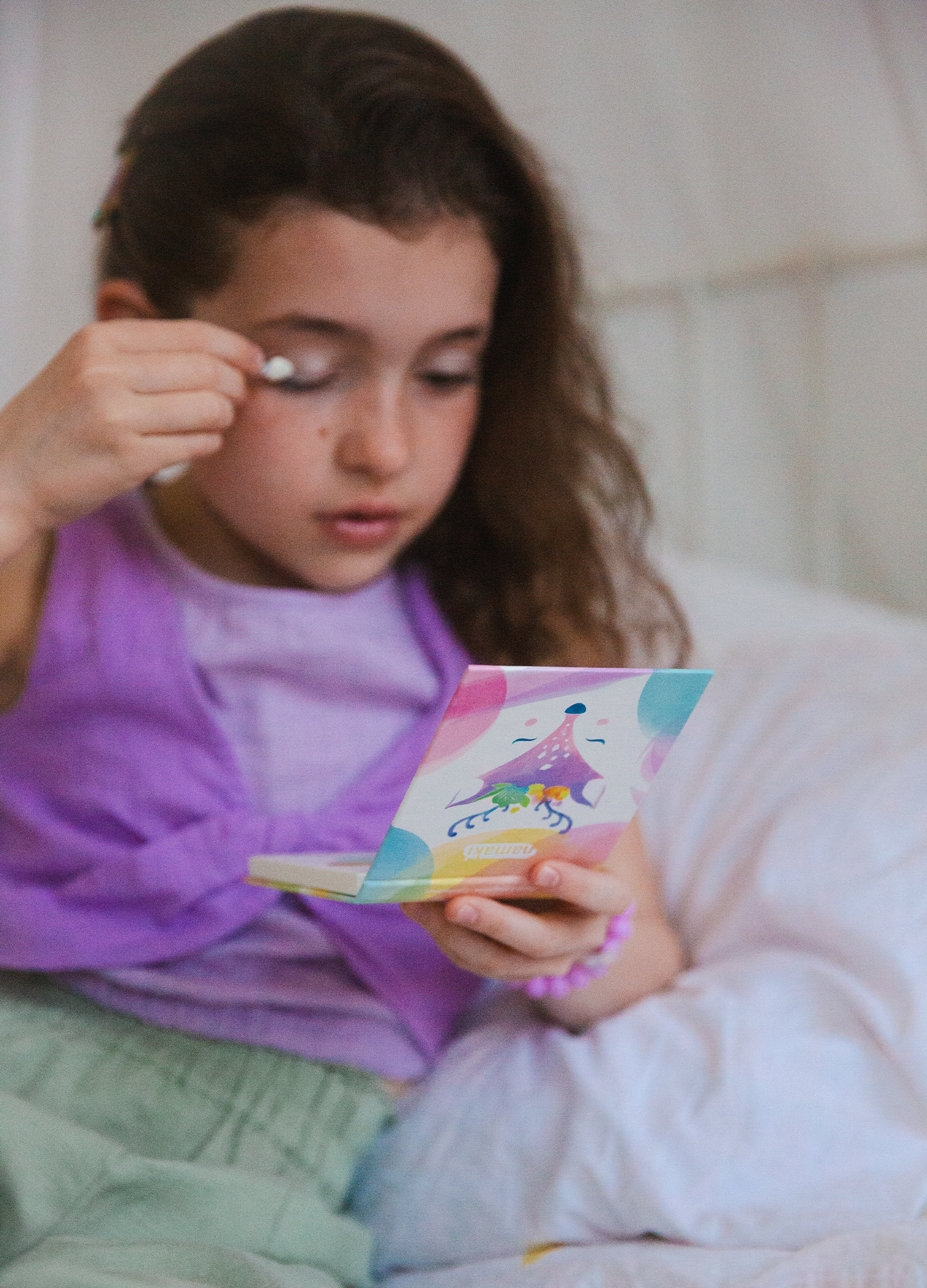 palette de fards à paupières pour enfants