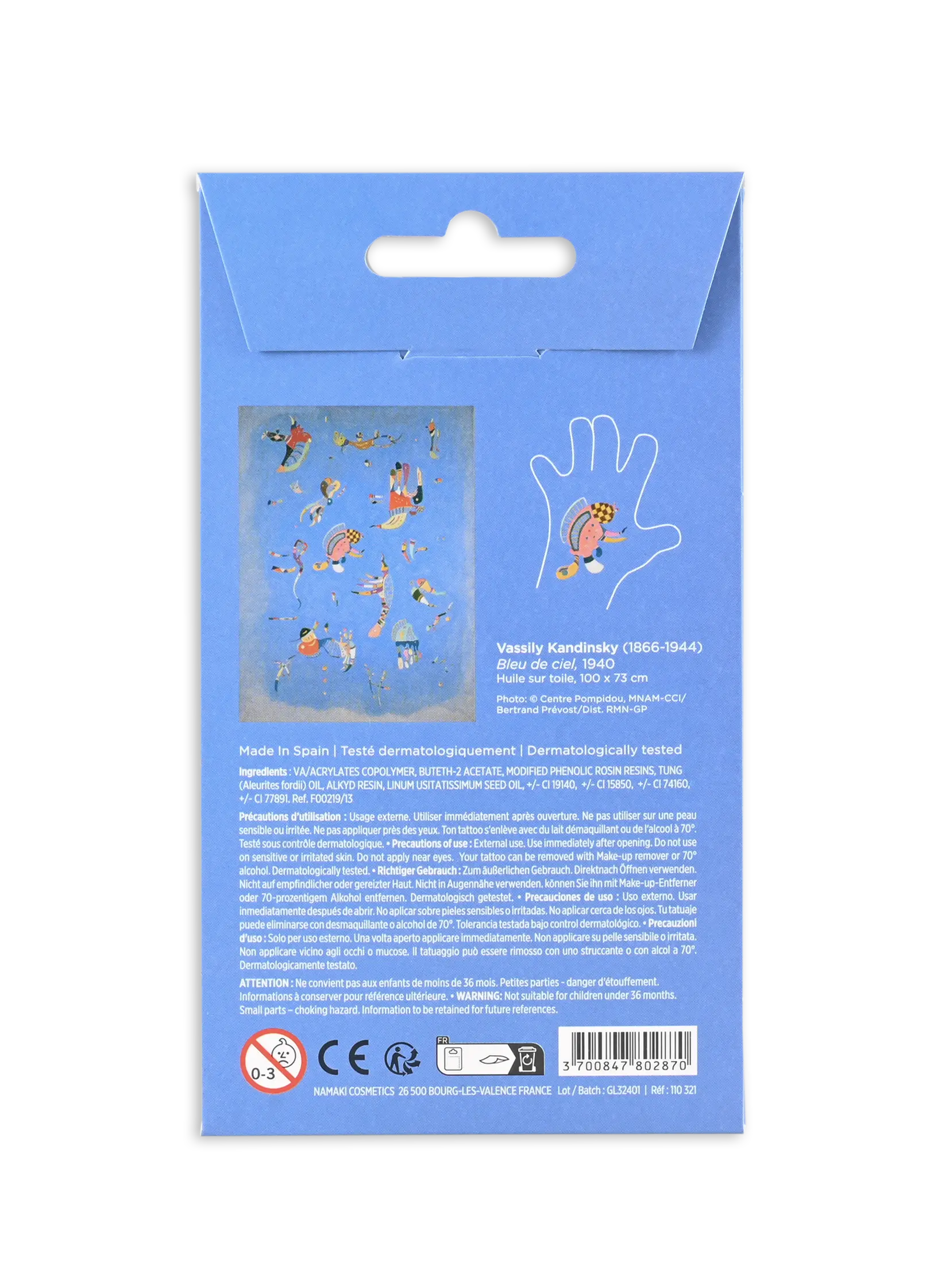 Bleu du Ciel pochette arriere
