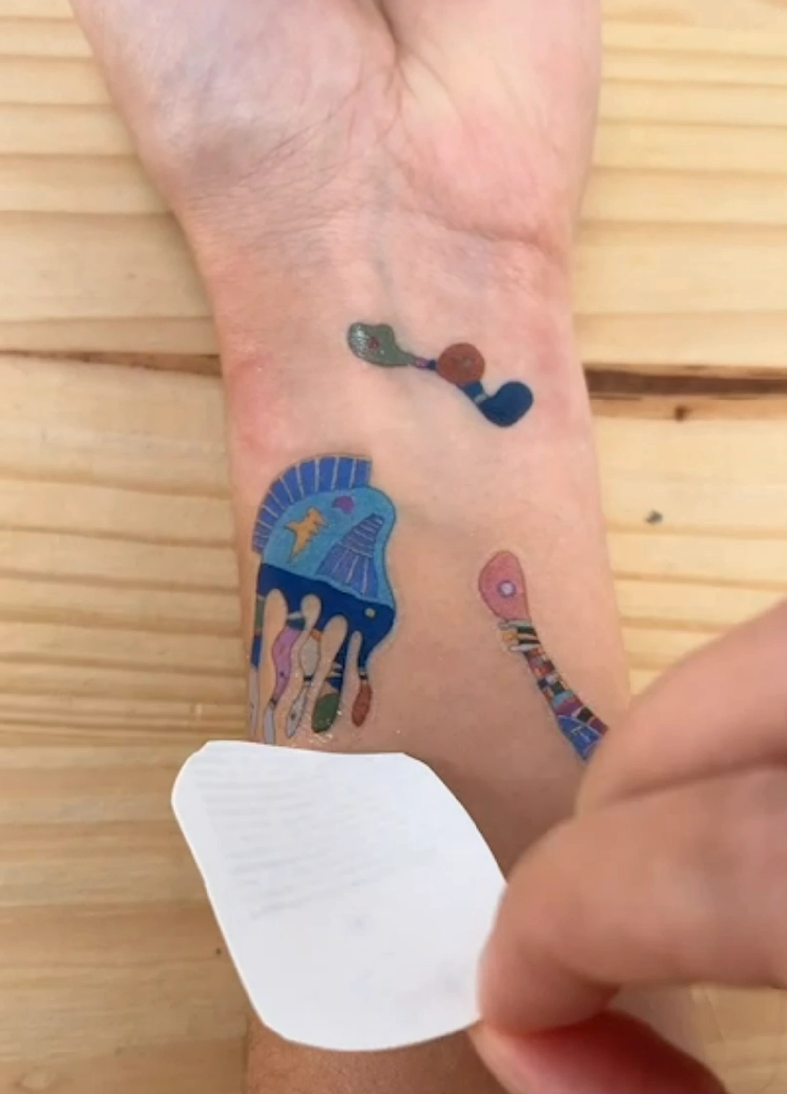 Tatouages ephemeres Bleu du Ciel