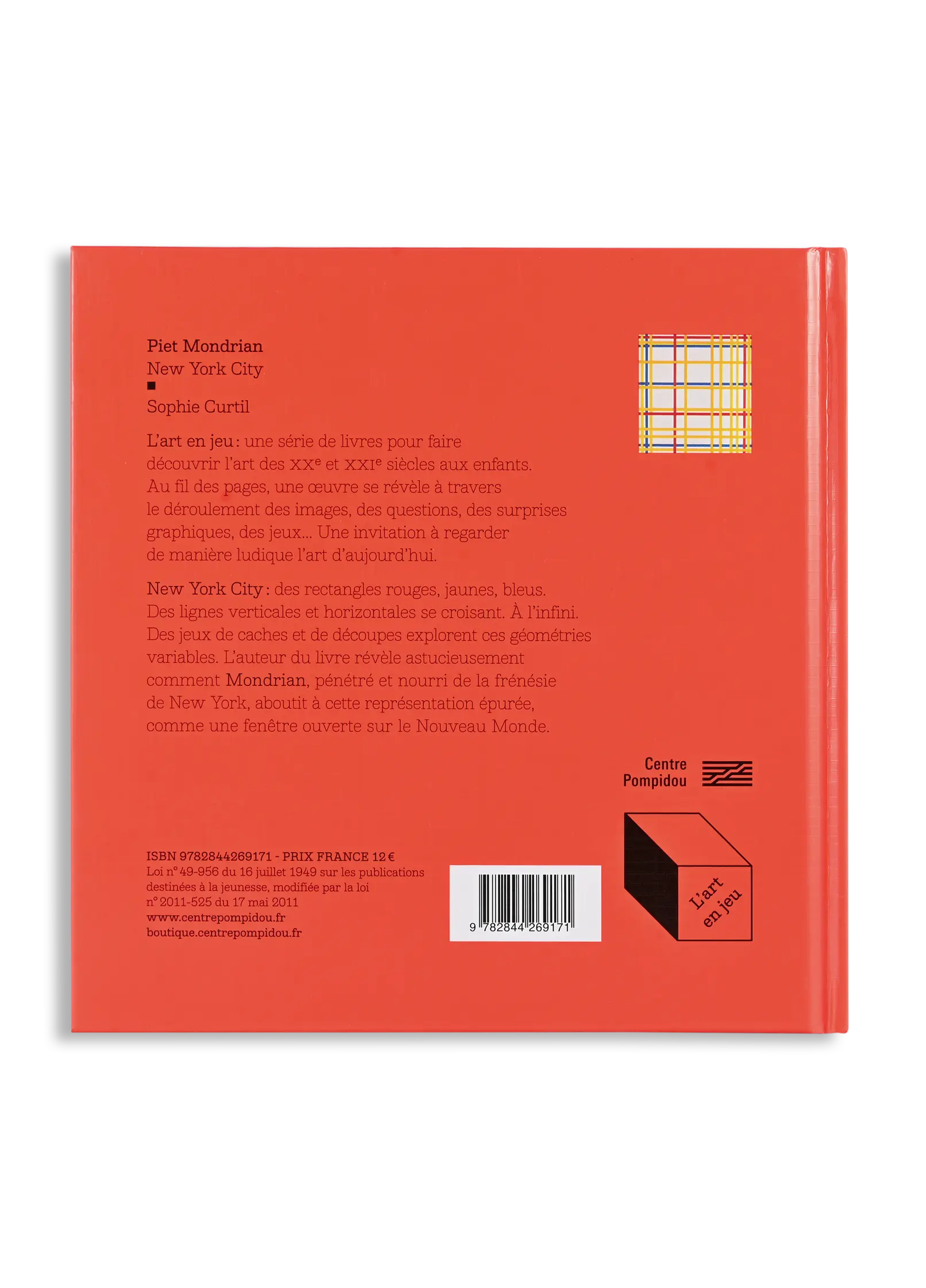 Livre Piet Mondrian arriere