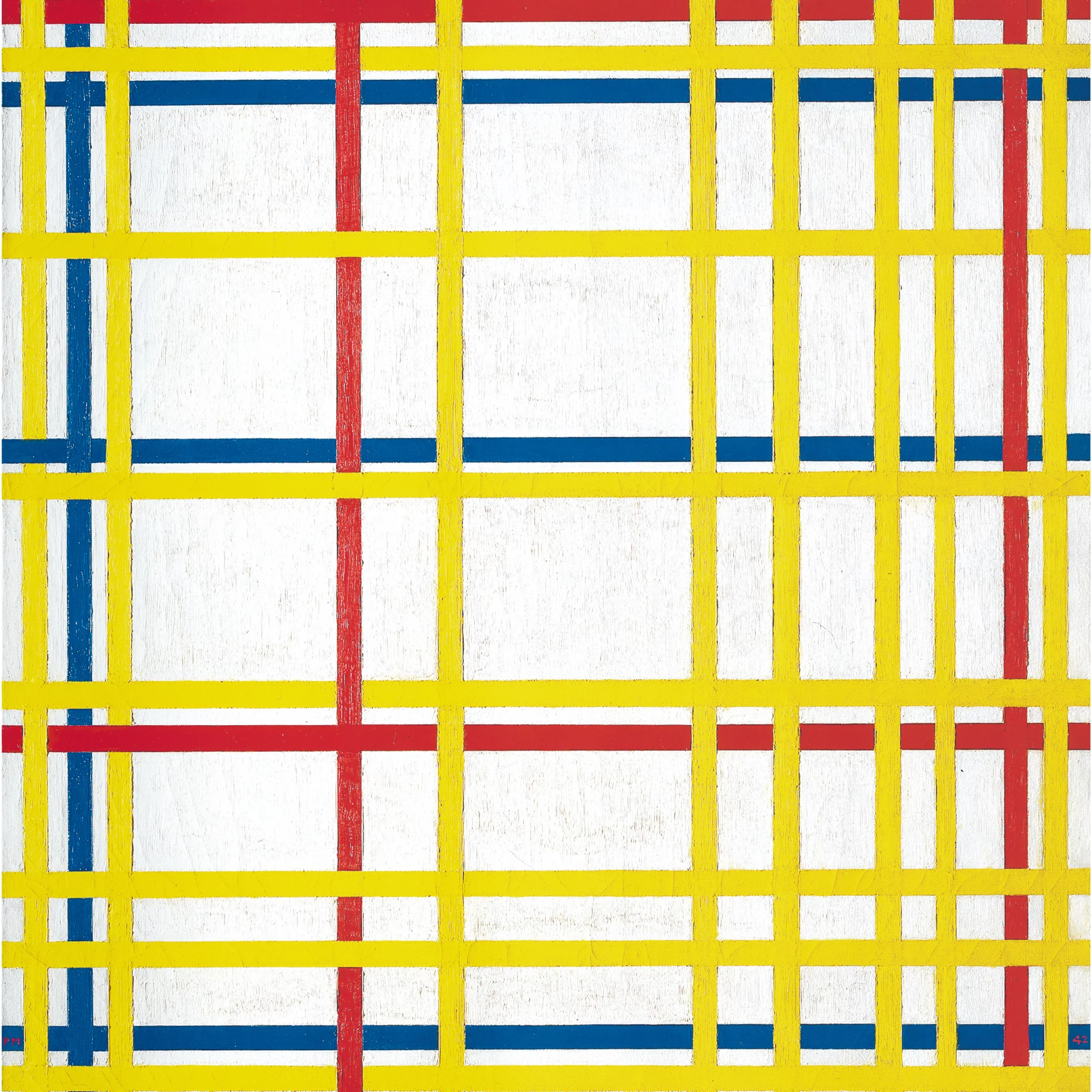 New York by Piet Mondrian