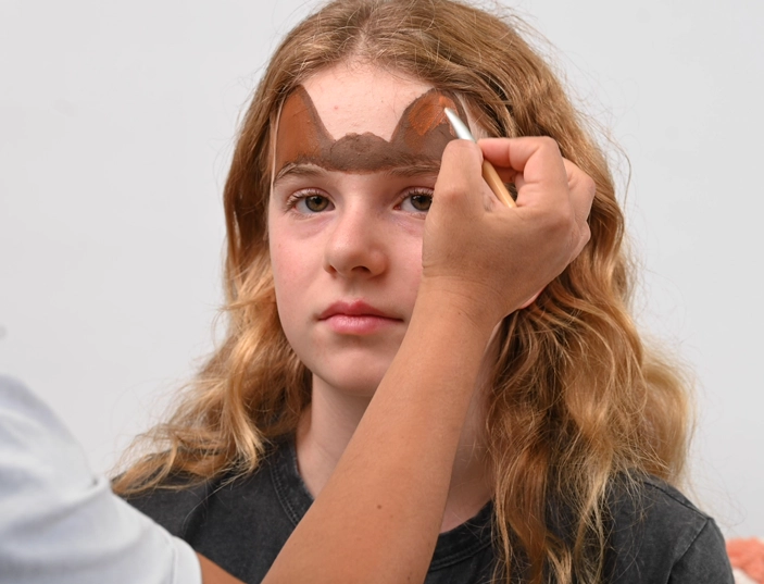 Children's deer makeup tutorial