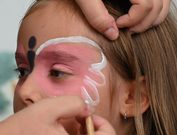 Tutorial Kinderschminken Schmetterling