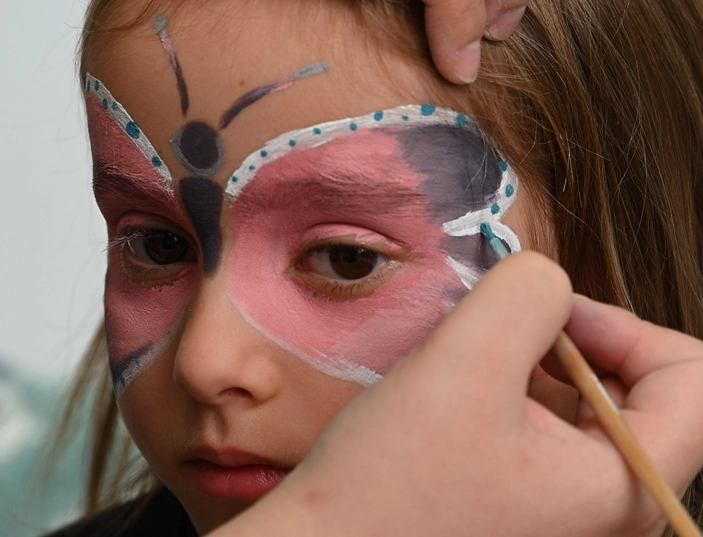Tutorial Kinderschminken Schmetterling