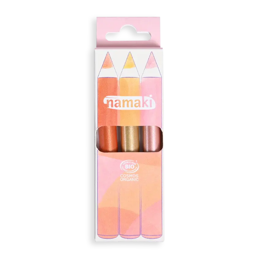 crayons maquillage pailletés enfant bio
