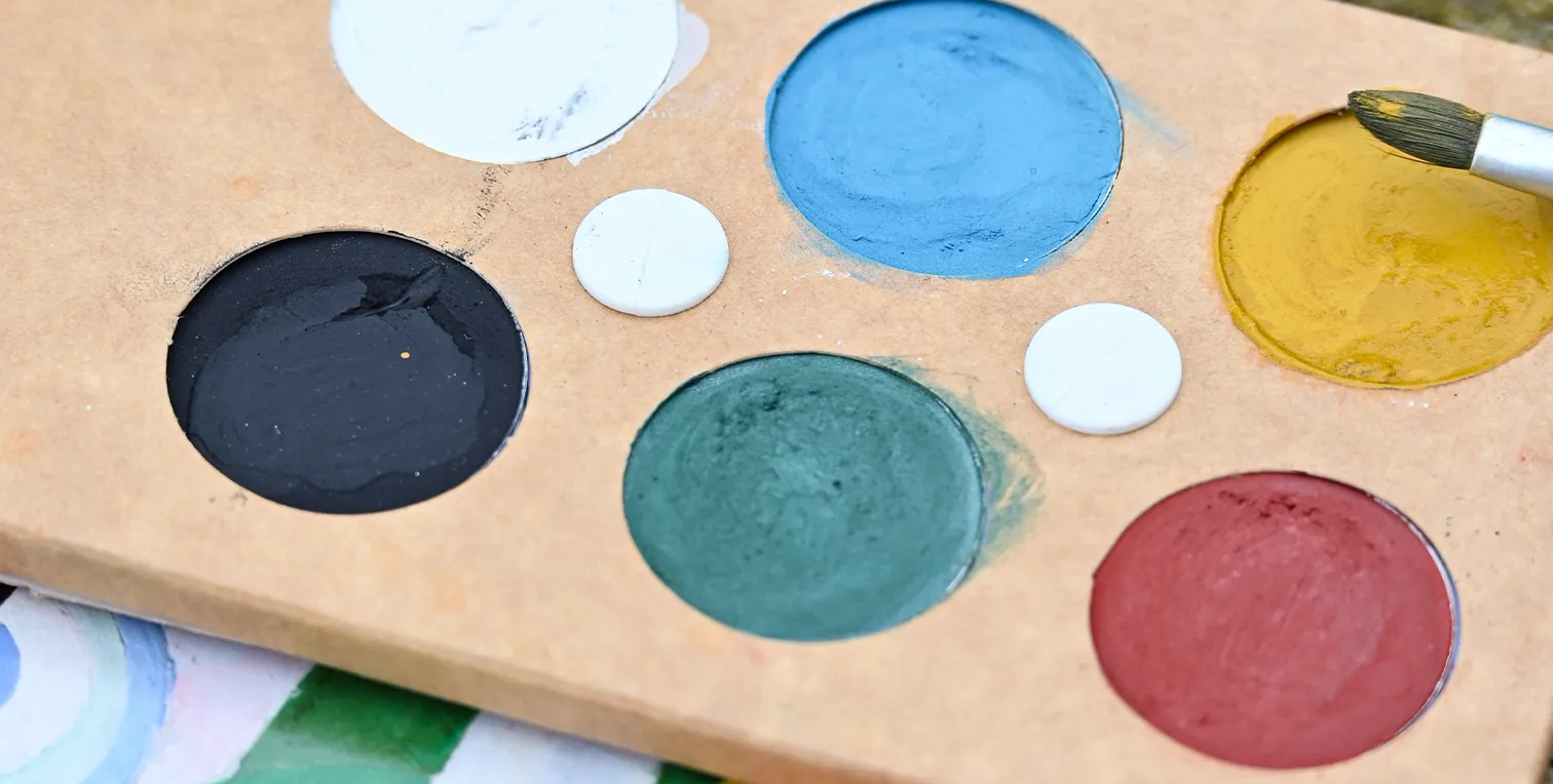 Palette de maquillage couleurs vives