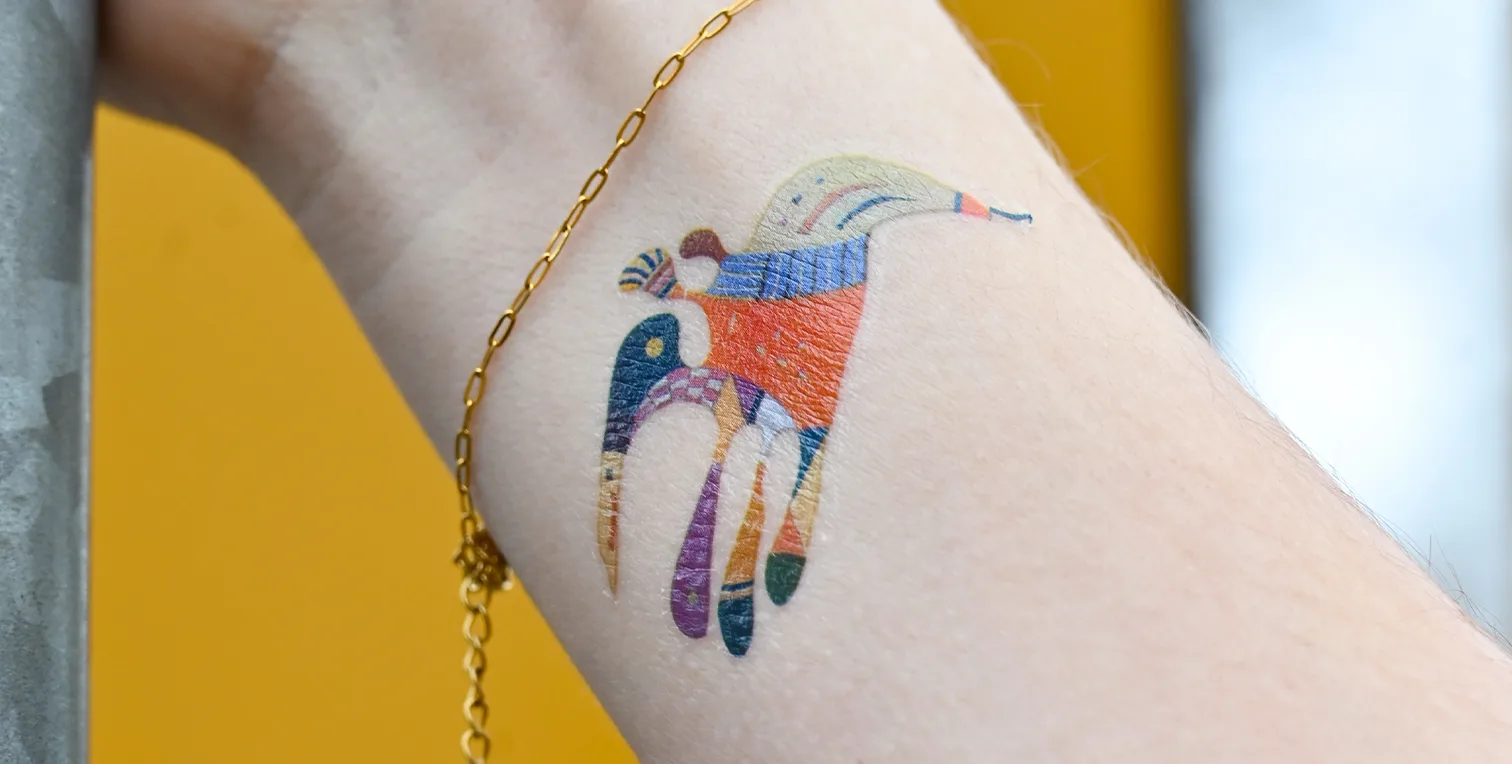 tatouages éphémères enfants Pompidou