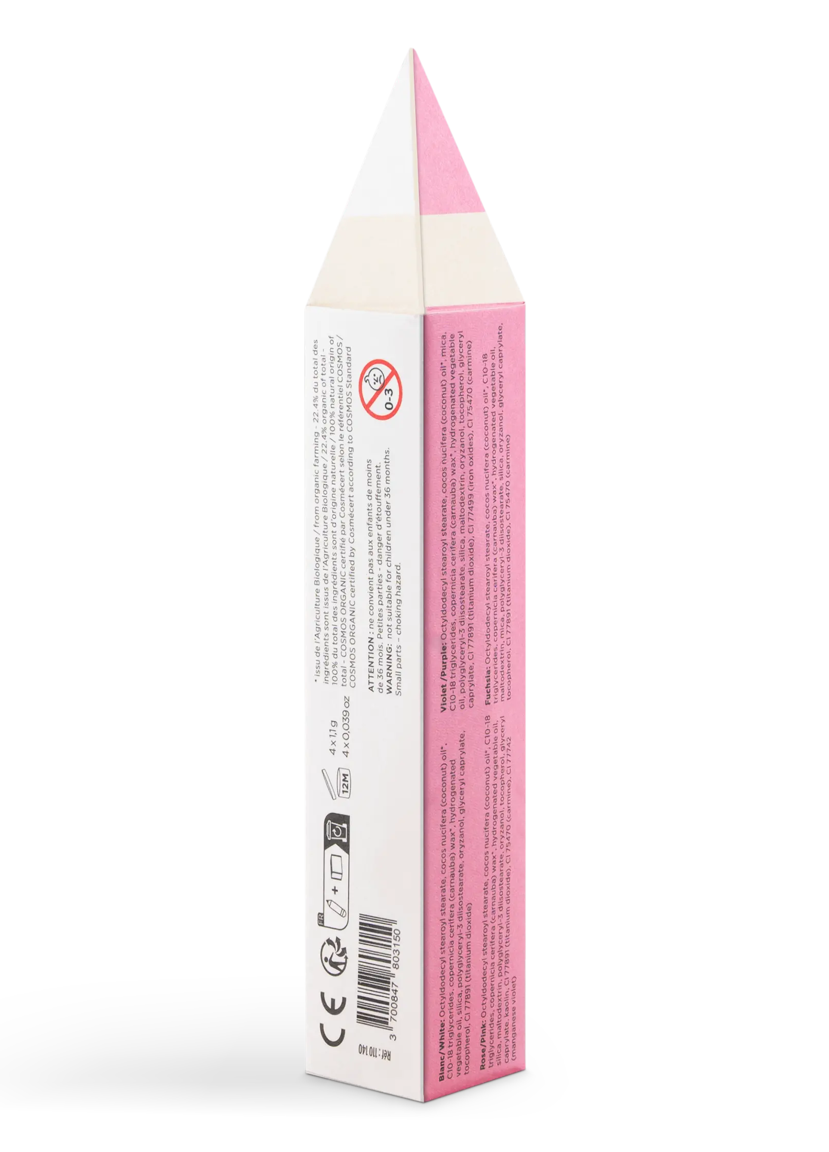 pack 4 crayons fins