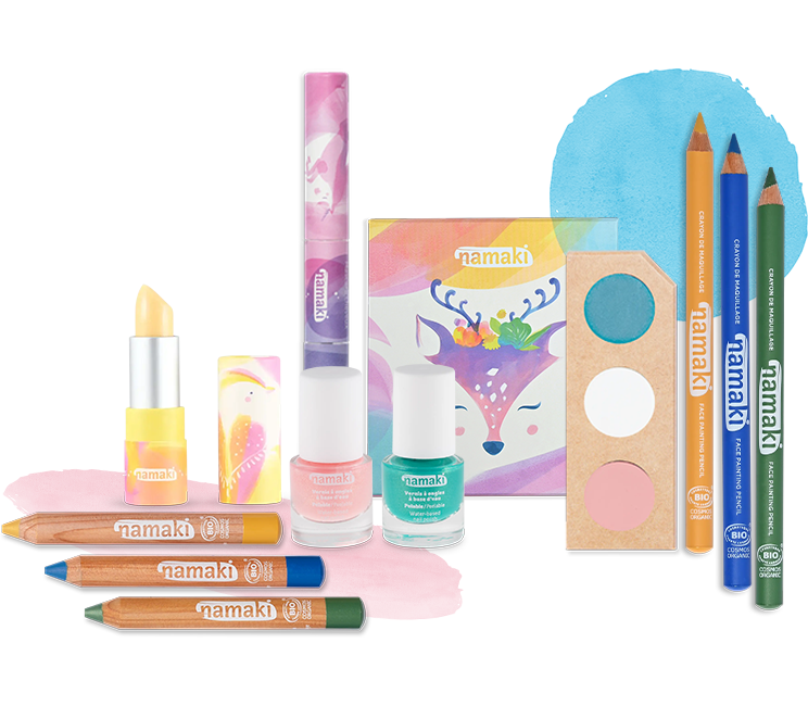 set von kinderschminkprodukten