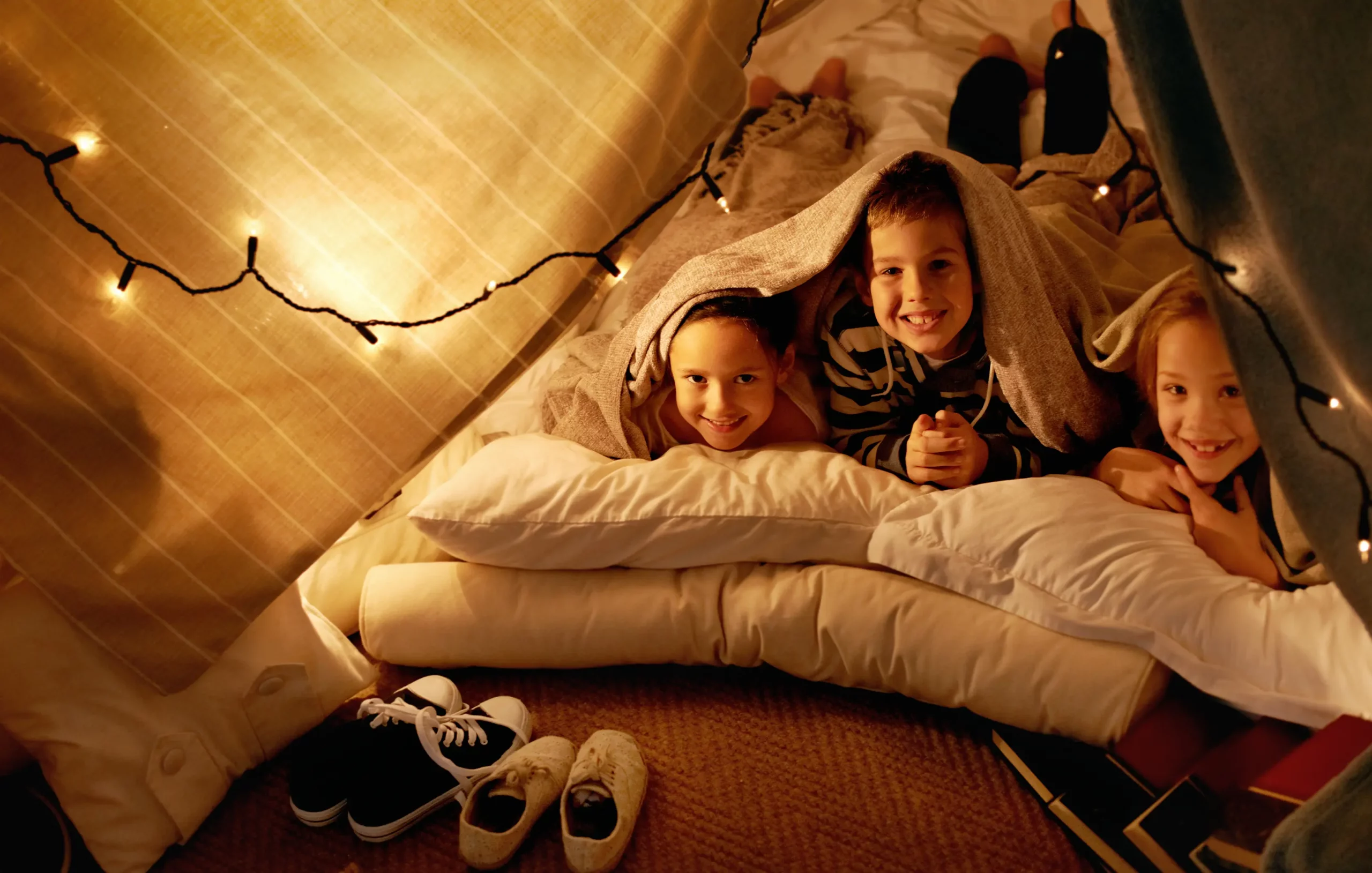 installation lit soiree pyjama pour enfants
