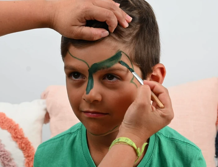 tutorial kinderschminken drache