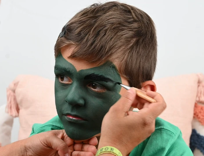 tutorial kinderschminken drache