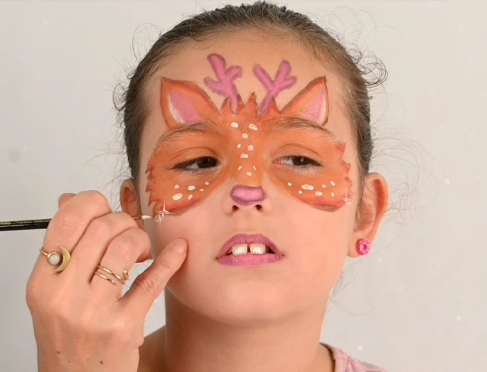 tutorial schminken rehkitz kind