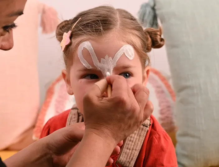 children's bunny make-up tutorial