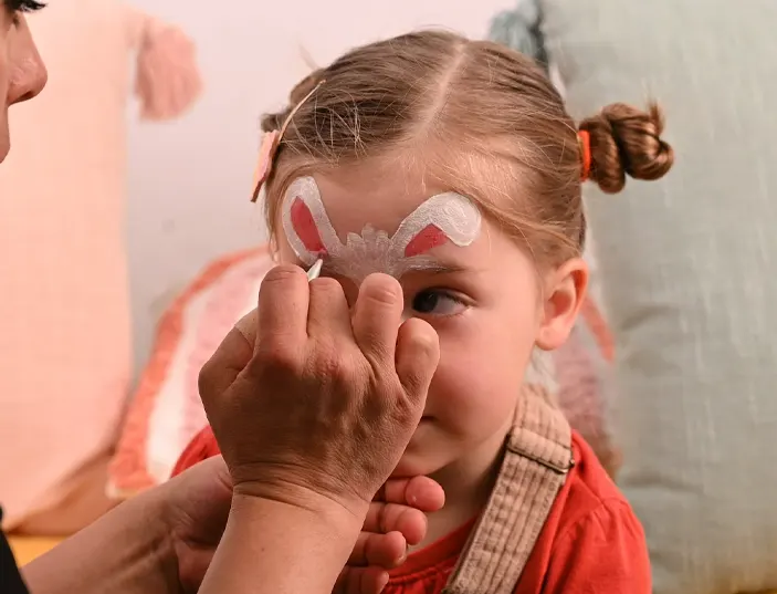 children's bunny make-up tutorial