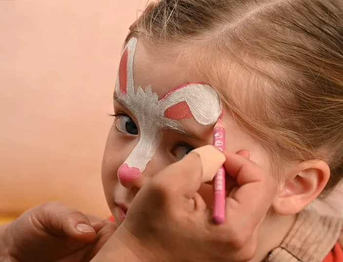 children's bunny make-up tutorial