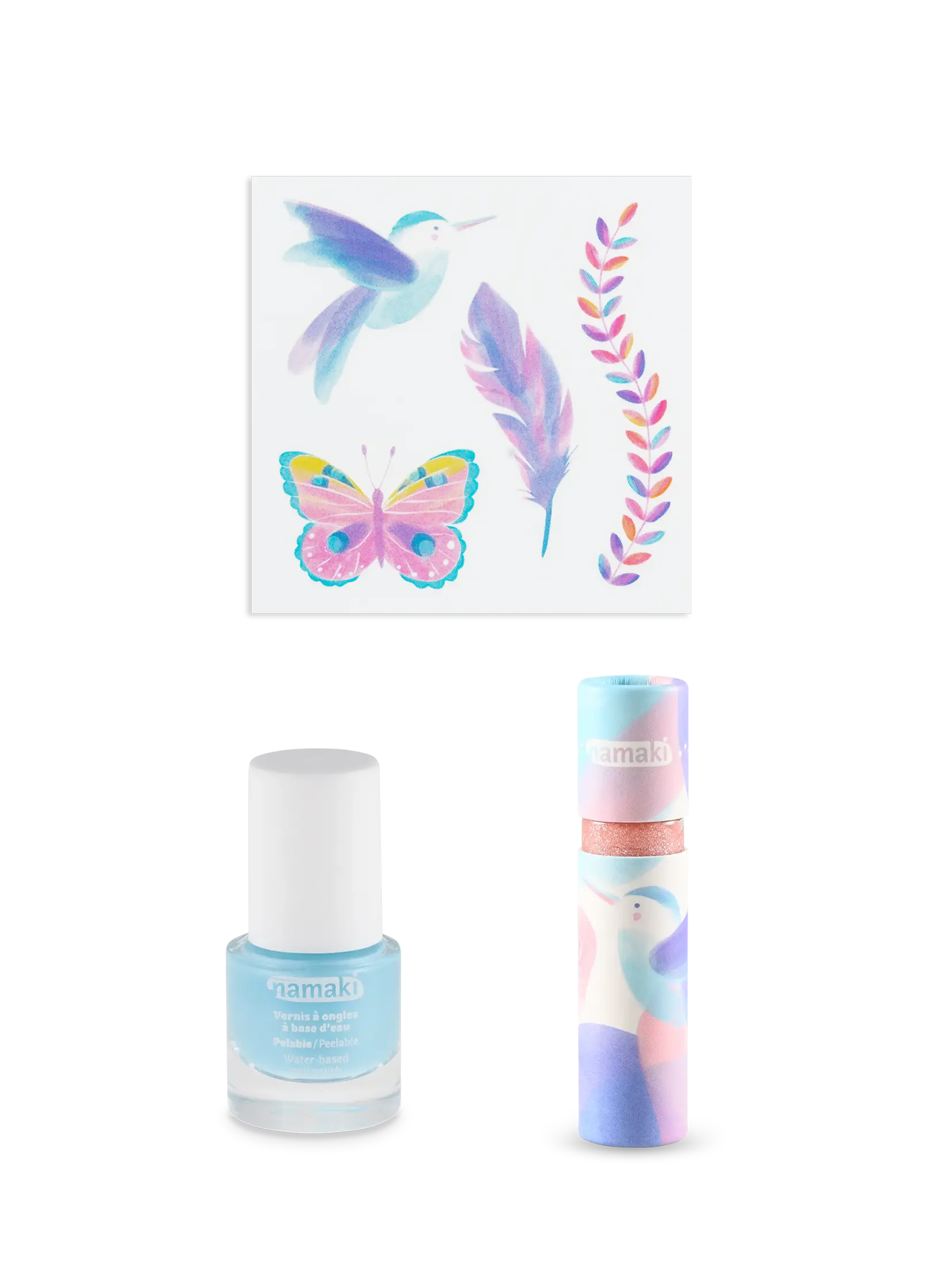 coffret trio de produits de maquillage enfants