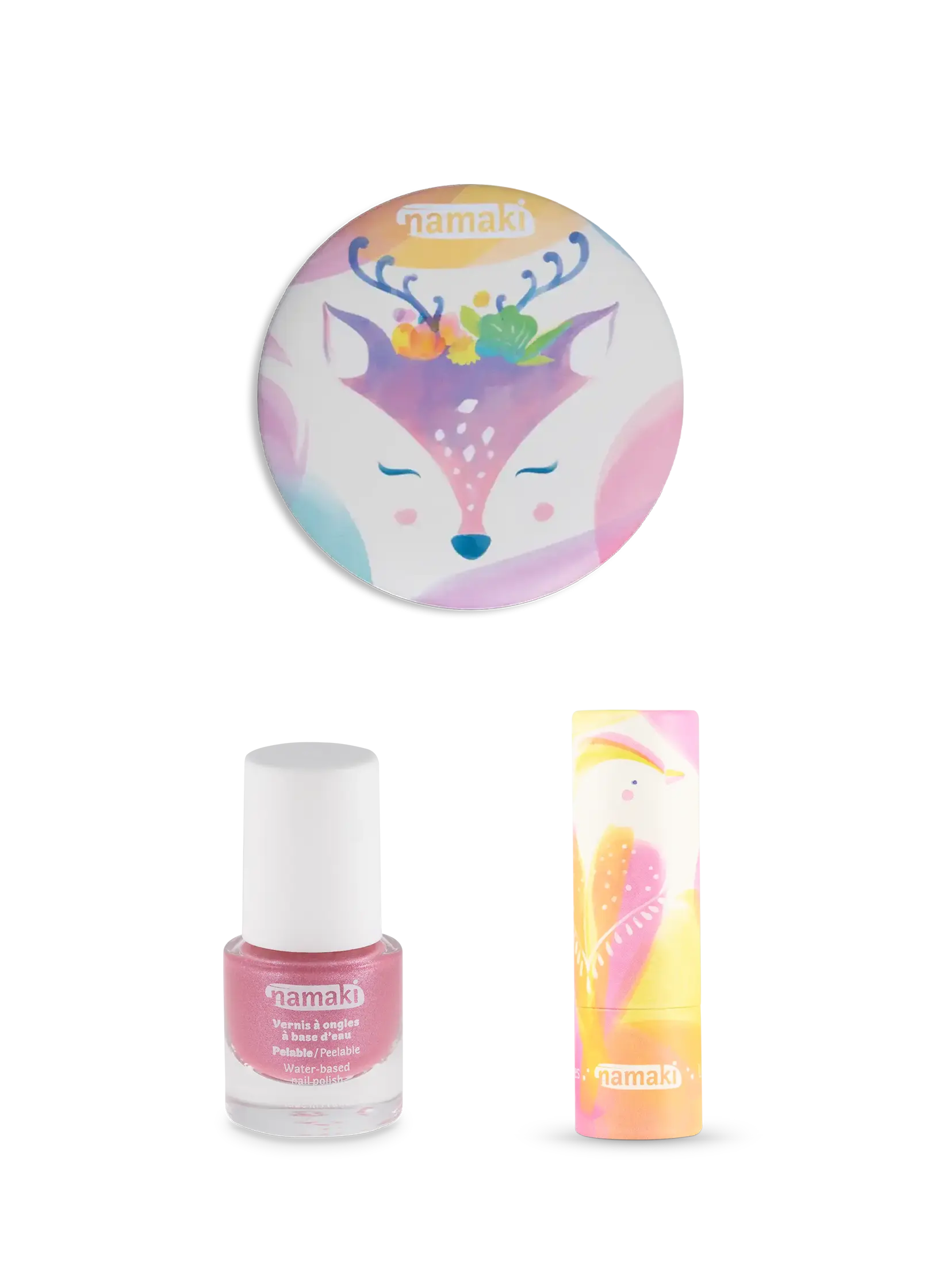 coffret trio de produits de maquillage enfants
