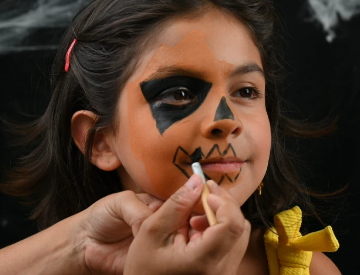 Halloween pumpkin makeup tutorial