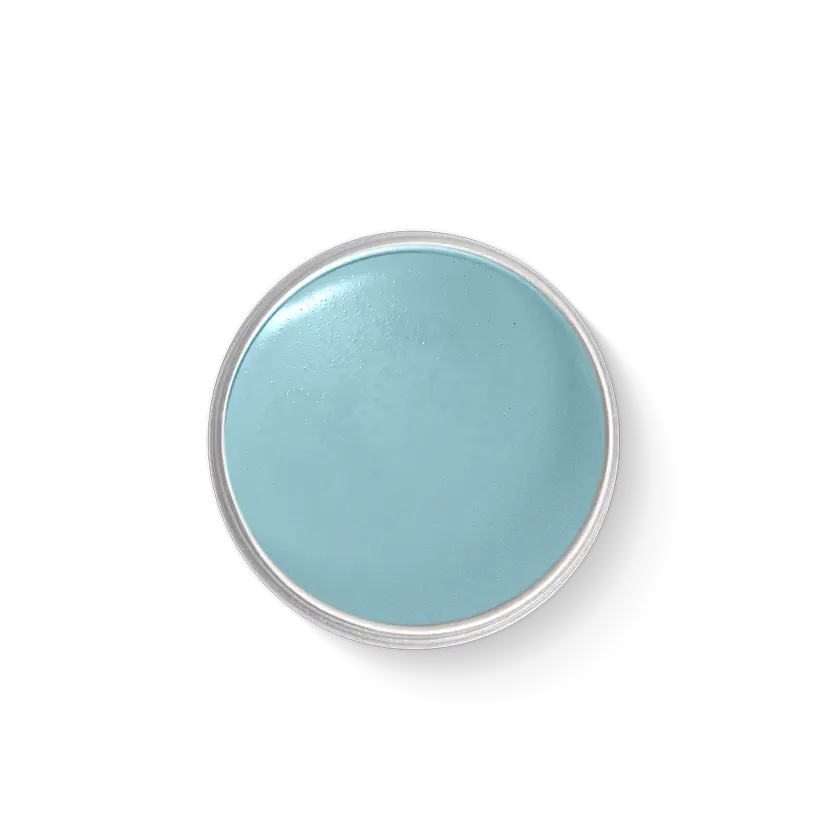 fard de maquillage bleu ciel