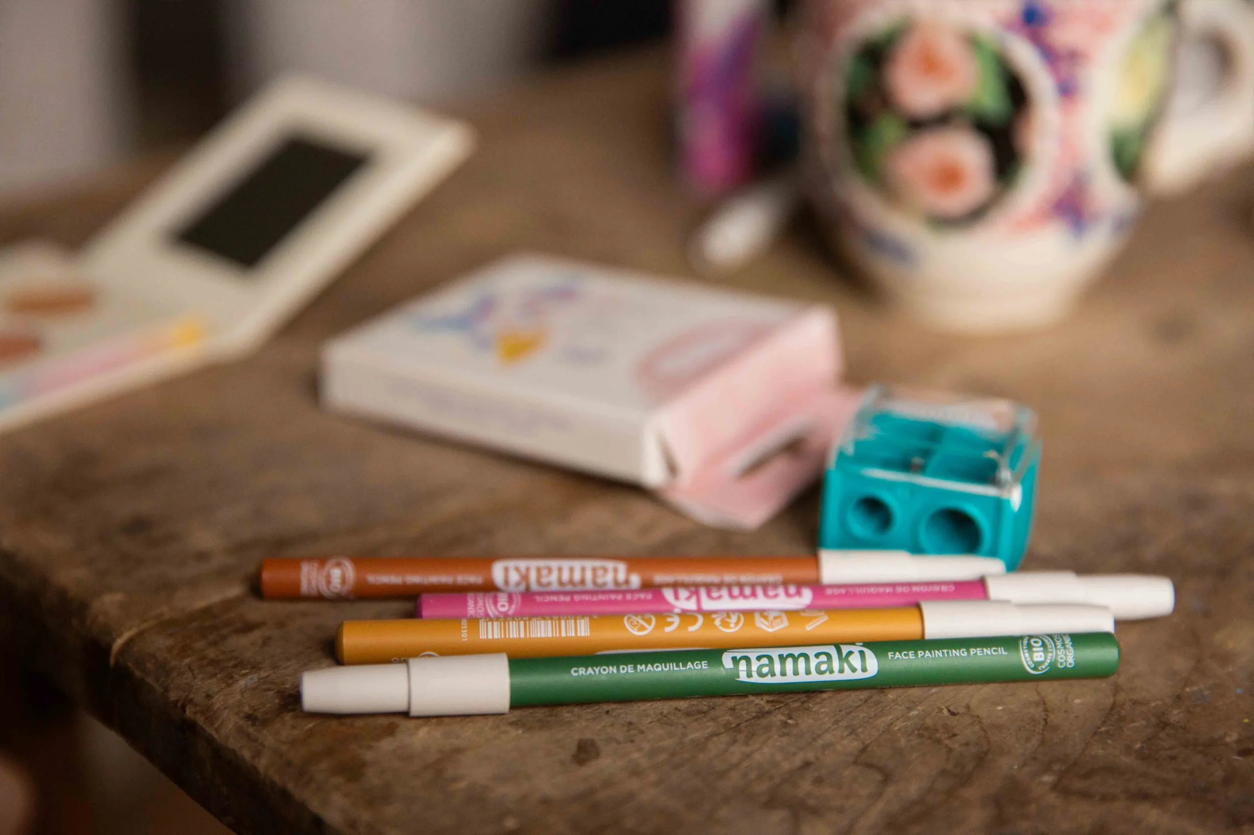crayons de maquillage bio pour enfants