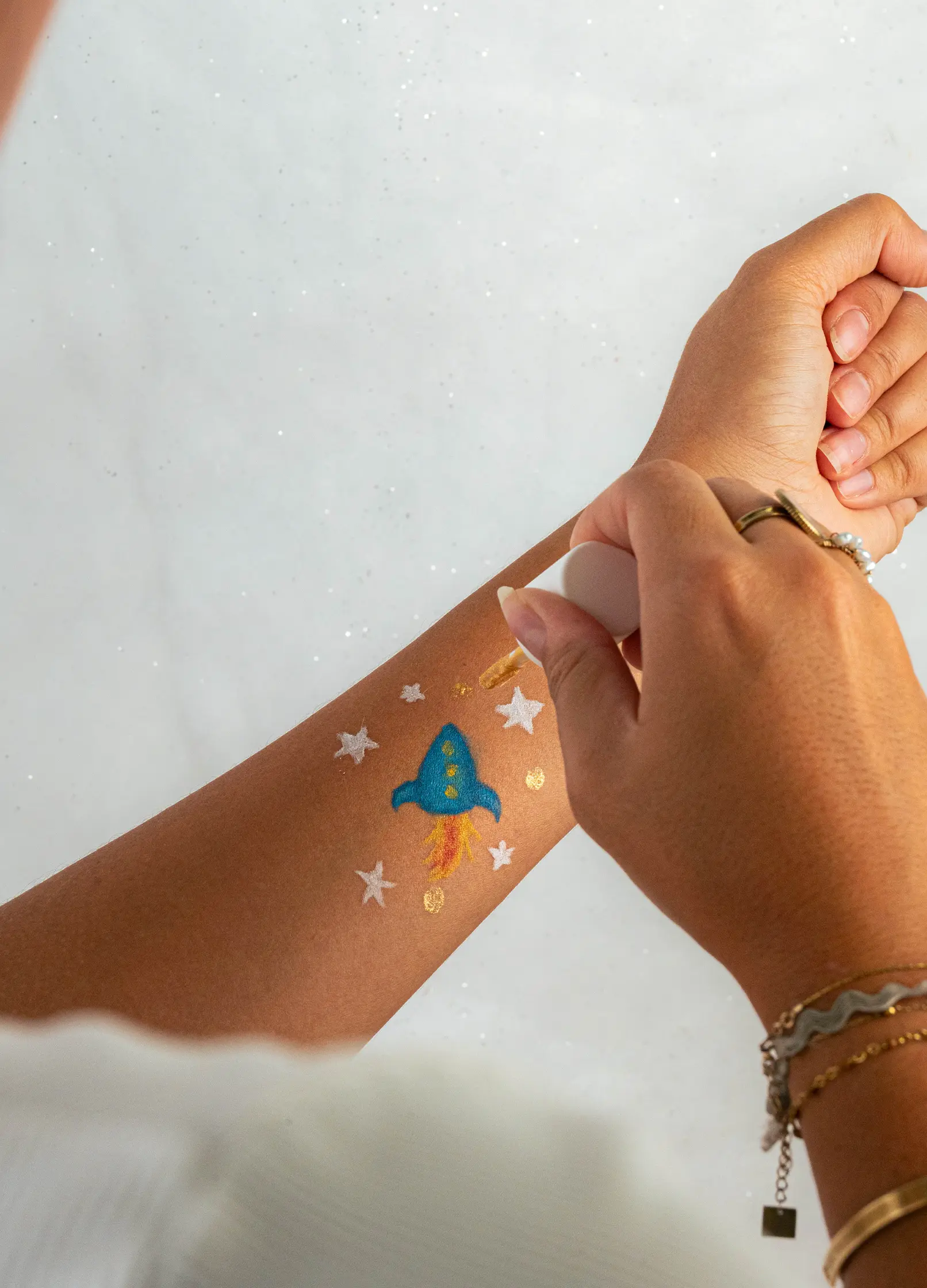 gel pailleté pour enfants