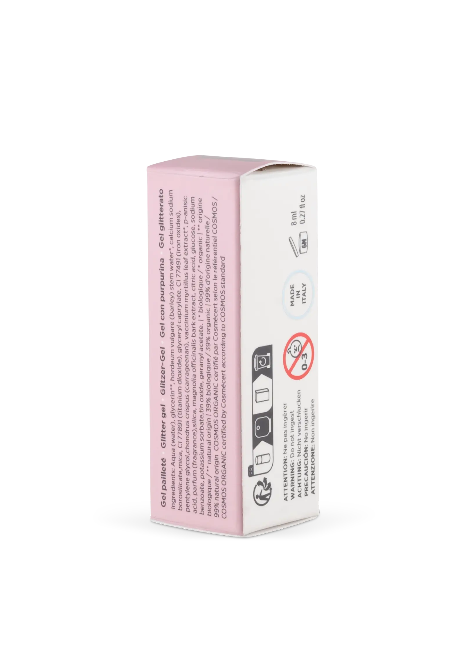 gel pailleté enfant bio